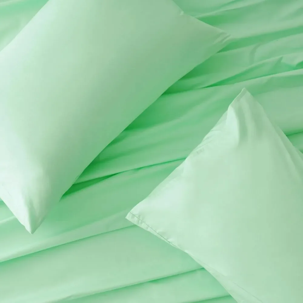 Best Season Cotton Queen Size Sheet Set Mint 4 Piece